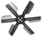 Derale 18" Heavy Duty Stainless Steel Reverse Rotation Flex Fan, Black Hub 17618