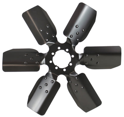 Derale 17" Fan Clutch Fan | Reverse Rotation, Black | 17917