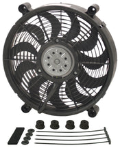 Load image into Gallery viewer, Derale 14&quot; High Output Single RAD Pusher/Puller Fan with Standard Mount Kit 18214