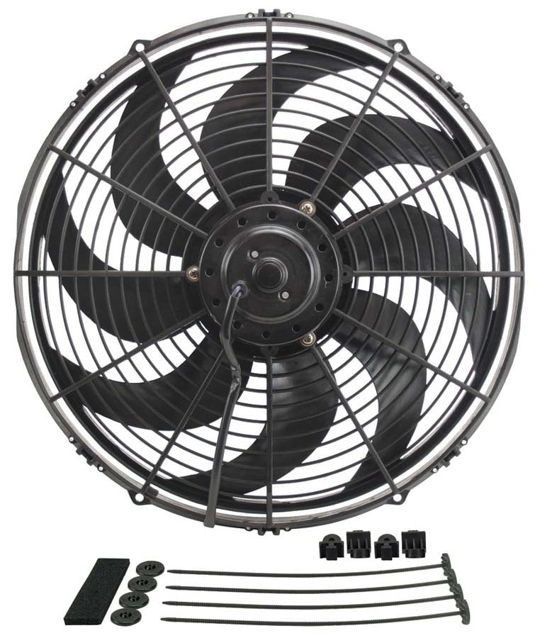 Derale 16" Dyno-Cool Curved Blade Electric Fan 18916