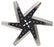 Derale 17" High Performance Stainless Steel Standard Rotation Flex Fan, Black Hub 19117