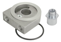 Derale Low Profile Pressure relief Sandwich Adapter w/ 3/8" NPT Ports & 3/4"-16 Thread 25770