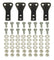 Derale Stack Plate Cooler 4 Way Mount Bracket Kit 50020