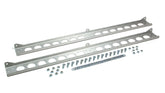 Derale Dual Stacked Plate Brushed Aluminum Brackets With Mounting Hardware 50022