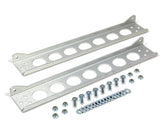 Derale Single Stacked Plate Brushed Aluminum Brackets With Mounting Hardware 50023