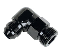 Derale Aluminum Swivel Fitting 90° 7/8-14 UNF x -6AN Male 59506