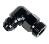 Derale Aluminum Swivel Fitting 90° 7/8-14 UNF x -10AN Male 59510