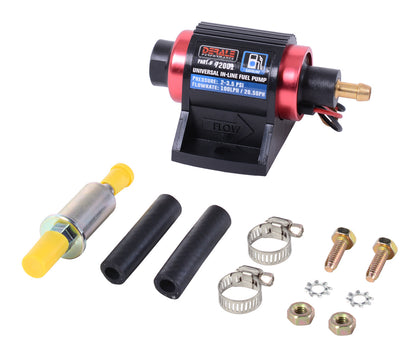 Derale Universal Inline Fuel Pump, Gasoline | 100 LPH, 2-3.5 PSI | 72001