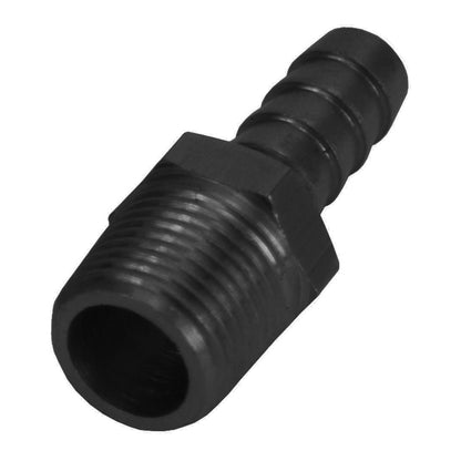 Derale Straight Hose Barb Fitting | 3/8" NPT Male x 3/8" Barb | 98101