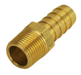 Derale Straight Hose Barb Fitting, 3/8" NPT Male x 1/2" Barb, Each 98102