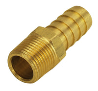 Derale Straight Hose Barb Fitting, 3/8" NPT Male x 1/2" Barb, Each 98102