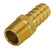 Derale Straight Hose Barb Fitting, 3/8" NPT Male x 1/2" Barb, Each 98102