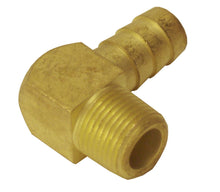 Load image into Gallery viewer, Derale 1/2&quot; NPT Male x 1/2&quot; Barb 90° Hose Fitting, Each 98244