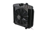 Dewitts Radiator Radiator w/Fans 55-57 Chevy LS Auto Trans Blk 32-6239013A