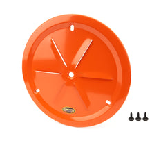 Load image into Gallery viewer, Dominator Race Body Wheel Cover Louver Vent Alum Bolt 15in Orange 1031-B-OR