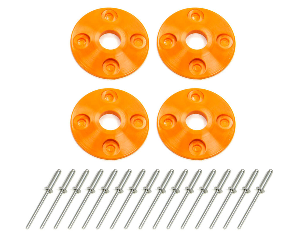 Dominator Race Body Scuff Plate Plastic 4pk Orange 1202-OR