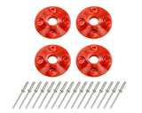 Dominator Race Body Scuff Plate Plastic 4pk Red 1202-RD