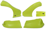 Dominator Race Body Dominator Late Model Nose Kit Flou Yellow 2300-FLO-YE