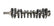 Dart Dart 4340 Billet Crankshaft - Toyota 2JZ 86mm Stroke 9-2JZ86