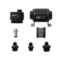 DeatschWerks 70mm Billet Filter Reg 10 Micron 6AN Fittings 8-FFR-070-010K-6