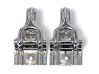 Upper Radiator Brackets Polished Stainless Steel Pair Fits 1987-1993 Ford Mustang Drake Muscle Cars