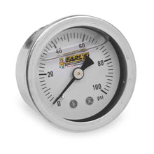 Load image into Gallery viewer, Earl&#39;s Performance Pressure Gauge 100psi Liquid Filled 100187ERL