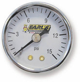 Earl's Performance 1.5" - 0 to 15 PSI - 1/8 NPT male thread 100195ERL