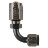 Earl's Performance Power Steering Hose End - 90 Degeee -6 AN - Steel w/ Black Chromate Finish 159106ERL