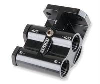 Earl's Performance Billet Remote Oil Filter Mount Kit, Black Anodized, 10 AN O-Ring Ports 2077ERL
