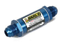 Earl's Performance Fuel Filter w/ Screen Type Element - 85 Micron - 4 AN Male Inlet & Outlet - Blue 230204ERL