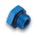 Earl's Performance -10 AN Port Plug w/ O-Ring Seal, Blue Anodized Aluminum 981410ERL
