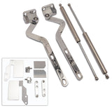 Eddie Motorsports Billet Hood Hinges Polished MS149-28P