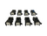 Speed Engineering EV1 to EV6 Fuel Injector Connector Adapter 8 Pack 31-1036