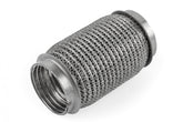 Premium Braided Interlocking Flex Section 63.5mm (2.5 Inch) T304 Stainless Steel 63.5mm (2.5 Inch) Inlet and Outlet, 152.4mm 6 Inch Length APR