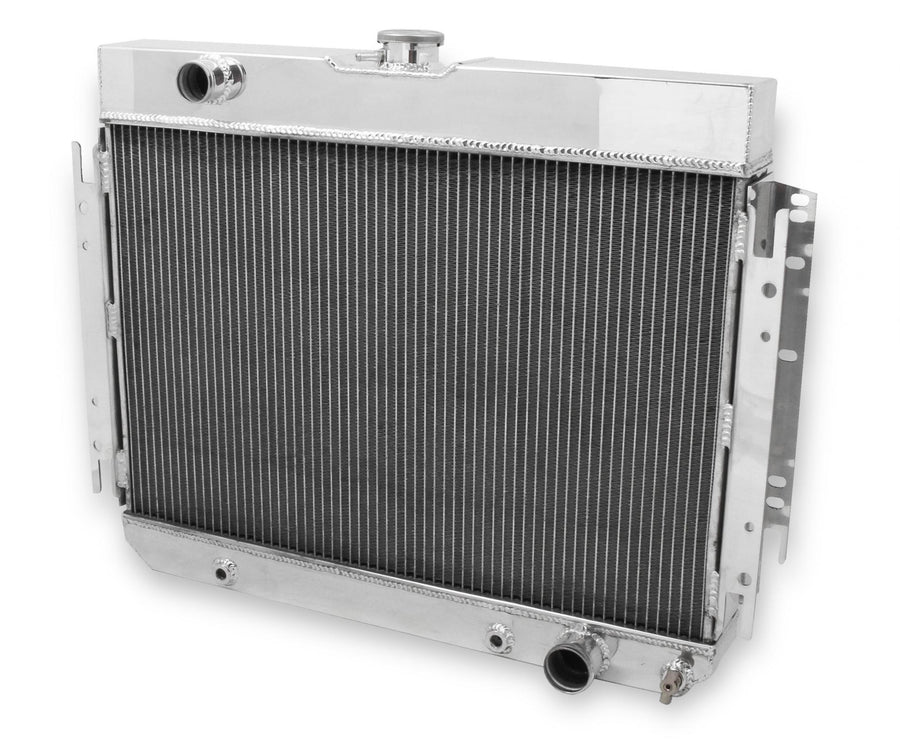 Aluminum Radiator 2 Row 2-Row, 1963-1968 Chevrolet L6/V8 (250/307/324/427) Frostbite Cooling