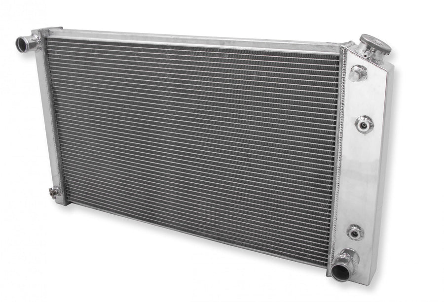 Aluminum Radiator 2 Row 2-Row Radiator For 1963-1990 GM L6/V8 Engines Fits 1967-1990 Chevrolet, 1967-1981 Pontiac, 1966-1990 Oldsmobile Frostbite Cooling
