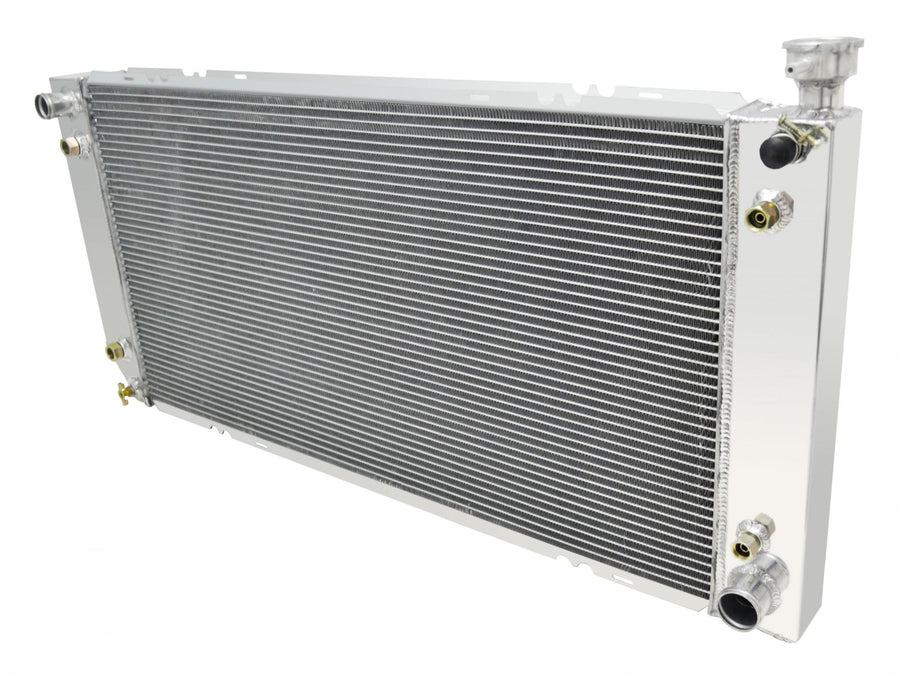 Aluminum Radiator 3 Row 1994-1995 Ck Pickups 1995-00 Tahoe 5.7L/350Ci With Oil And Transmission Cooler Frostbite Cooling