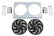 Economy Fan/Shroud Pkg Economy Series 2X14 Fans Fits Fb132, Fb133, Fb134, And Fb304 Radiators Frostbite Cooling