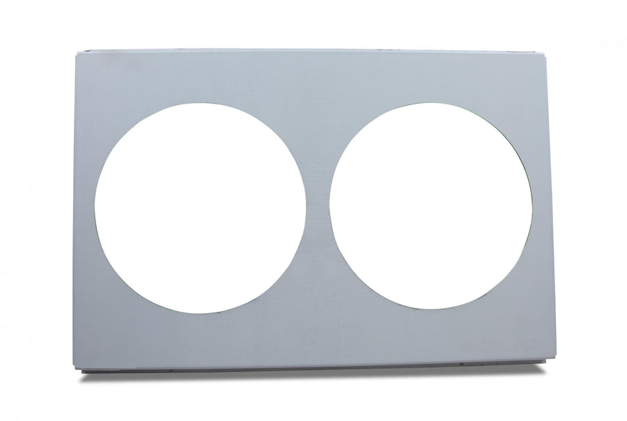 Direct Fit Aluminum Fan Shroud Direct Fit Fan Shroud 2 X 11.25 Inch Openings For Fb162, Fb163, Fb164, Fb302 Radiators Frostbite Cooling