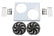 Economy Fan/Shroud Pkg Economy Series 2X10 Fans Fits Fb135,Fb136,Fb137, Fb144, Fb145, Fb146, Fb300, And Fb306 Radiators Frostbite Cooling
