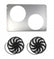 High Performance Fan/Shroud Pkg High Performance Series 2X12 Fan Fan Shroud Dimensions 19-7/8 x 25-7/8 x 1 Frostbite Cooling