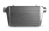Air To Air Intercooler Universal Fit 17 3/4 Inch X 12 Inch X 3 Inch Core With 3 Inch Inlet/Outlet Polished Frostbite Cooling