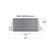 Air To Air Intercooler Universal Fit 23.5 Inch X 9 Inch X 3 Inch Core With 2.5 Inch Inlet/Outlet Black Frostbite Cooling
