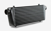 Air To Air Intercooler Universal Fit 23.5 Inch X 9 Inch X 3 Inch Core With 2.5 Inch Inlet/Outlet Black Frostbite Cooling