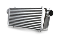 Air To Air Intercooler Universal Fit 23.5 Inch X 11 Inch X 3 Inch Core With 3 Inch Inlet/Outlet Polished Frostbite Cooling