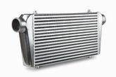 Air To Air Intercooler Universal Fit 23.5 Inch X 12 Inch X 3 Inch Core With 3 Inch Inlet/Outlet Polished Frostbite Cooling