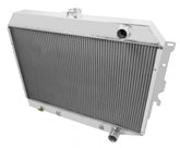 Aluminum Radiator 3 Row 1968-1974 Dodge/Plymouth B And E Body Hemi Swap- 5.7L, 6.1L, 6.2L, And 6.4L With 26 Inch Core Support Frostbite Cooling