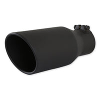 Flowmaster Exhaust Tip Exhaust Tip 4.5 Inch Black Angle Cut Fits 3.0 Inch Tubing, 11.00-In Long Clamp On Flowmaster 15406B