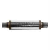 Flowmaster Flow FX Muffler - 2.50 In/Out - Round Body - Moderate Sound - Stainless Steel 71416