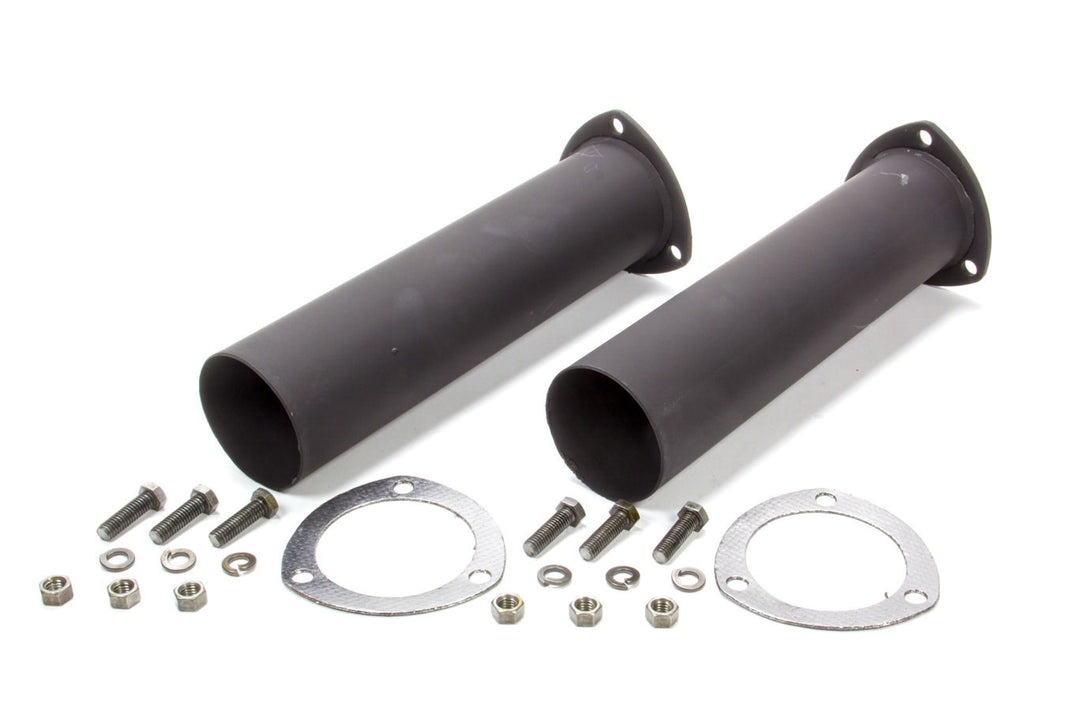 FlowTech 3.0" Inlet x 12" Long , 3-Bolt, 16-gauge material, One Pair. 10511FLT